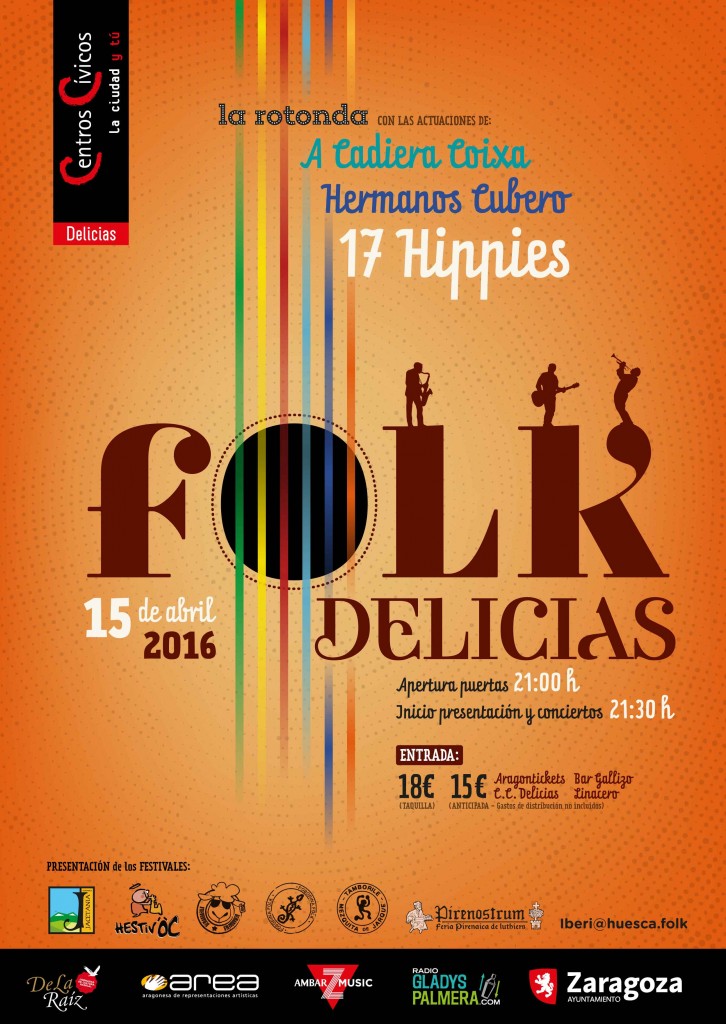 Cartel Folk Delicias 2016